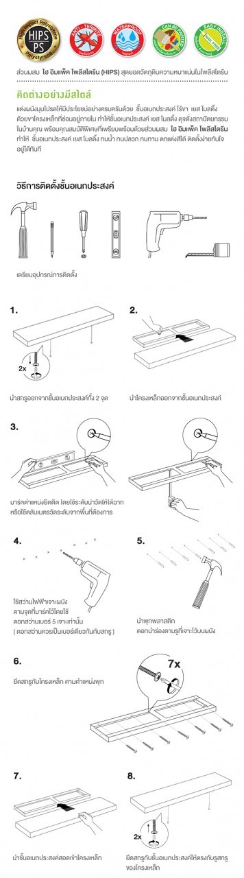 การติดตั้งชั้นอเนกประสงค์ เยส โมลดิ้ง