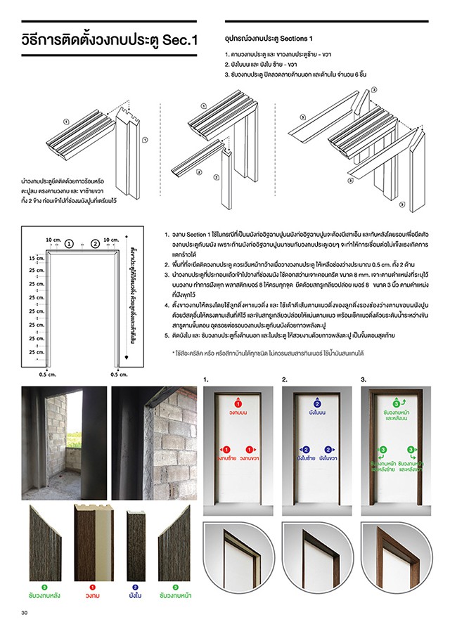 วิธีการติดตั้งวงกบประตูPS รุ่นJA : Door Frame Installation Guide
