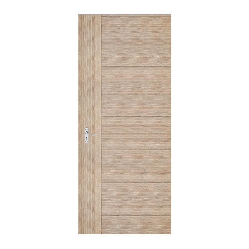 ประตู ประตูบานเลื่อน ประตูห้องนอน ประตูห้องน้ำ ประตูลายไม้ DE7018-19 สีเบจ เยส โมลดิ้ง