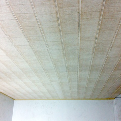บ้านลูกค้าใช้ไม้แต่งผนังทำฝ้าเพดาน