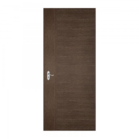ประตู ประตูบานเลื่อน ประตูห้องนอน ประตูห้องน้ำ ประตูลายไม้ DE7018-16 สีแบล็ค โคโคนัท เยส โมลดิ้ง